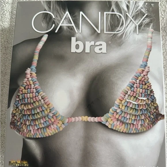 Candy Bra with Multicolor Design - Picture 1 of 4